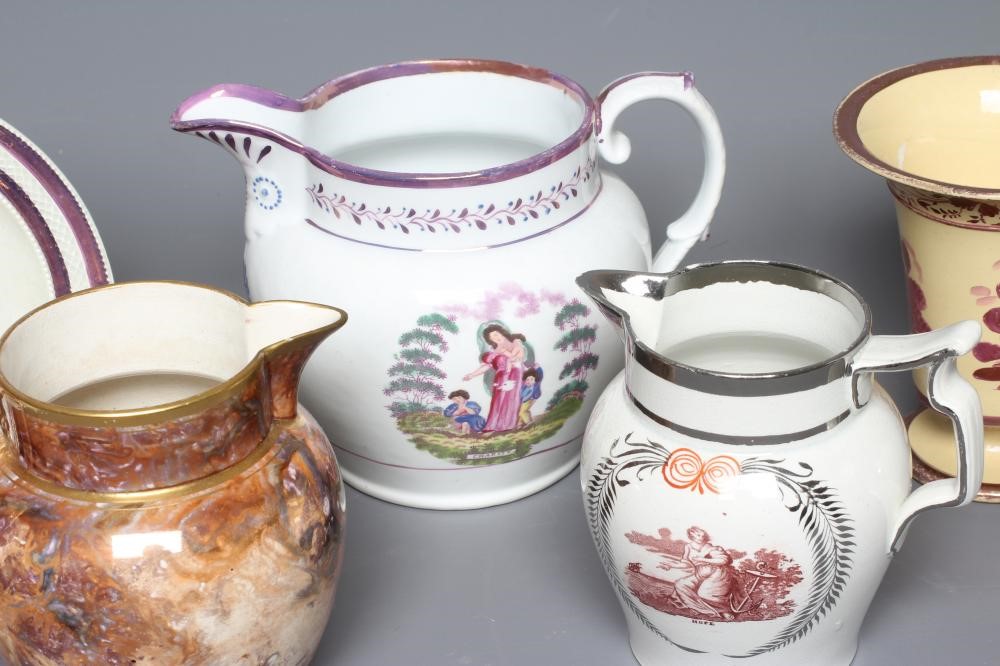 A STAFFORDSHIRE POTTERY JUG Image