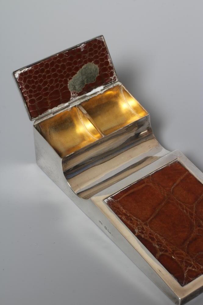 OF PHILATELIC INTEREST - A GEORGE V SILVER STAMP/PEN HOLDER by Levi & Salaman Image