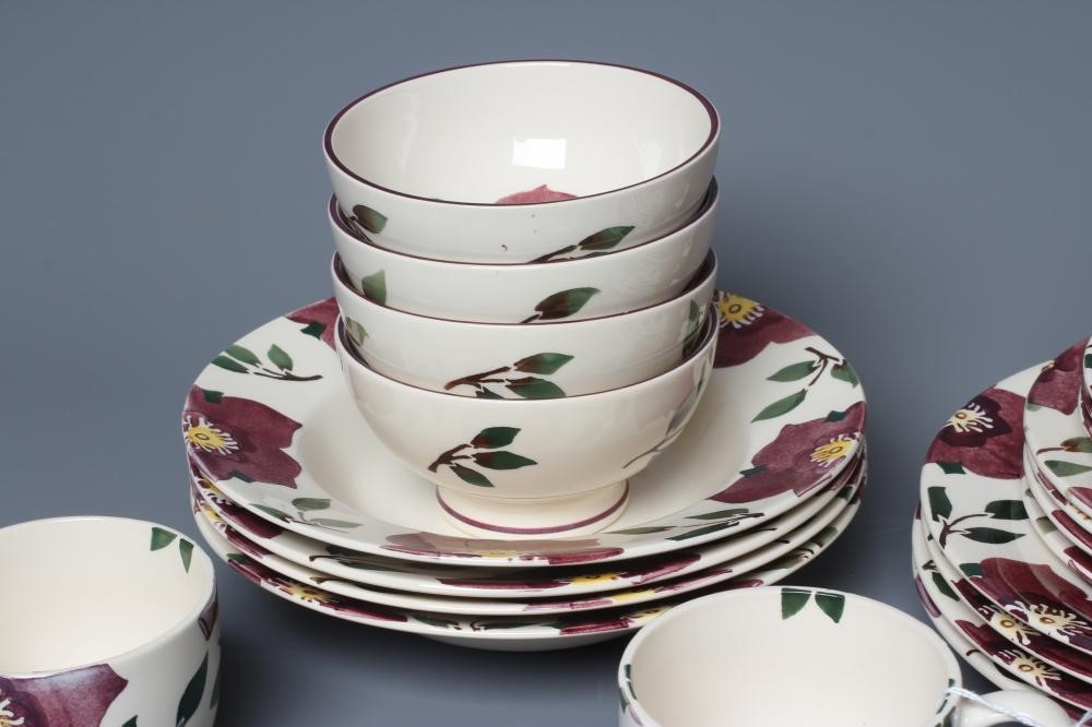 MARY FEDDON FOR EMMA BRIDGEWATER - A HELLEBORE PATTERN DINNER AND TEA SERVICE FOR FOUR PLACE Image