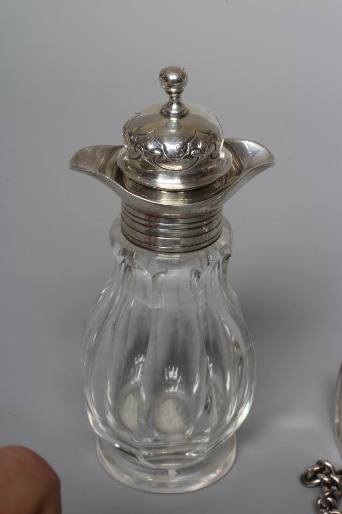 A THOMAS WEBB CREAM OPALINE GLASS SCENT FLASK of conical form with gilded flowers in the style of Image