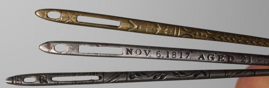 OF ROYAL INTEREST- a steel bodkin in memory of 'Princess Charlotte' (daughter of George IV), 'Died Image