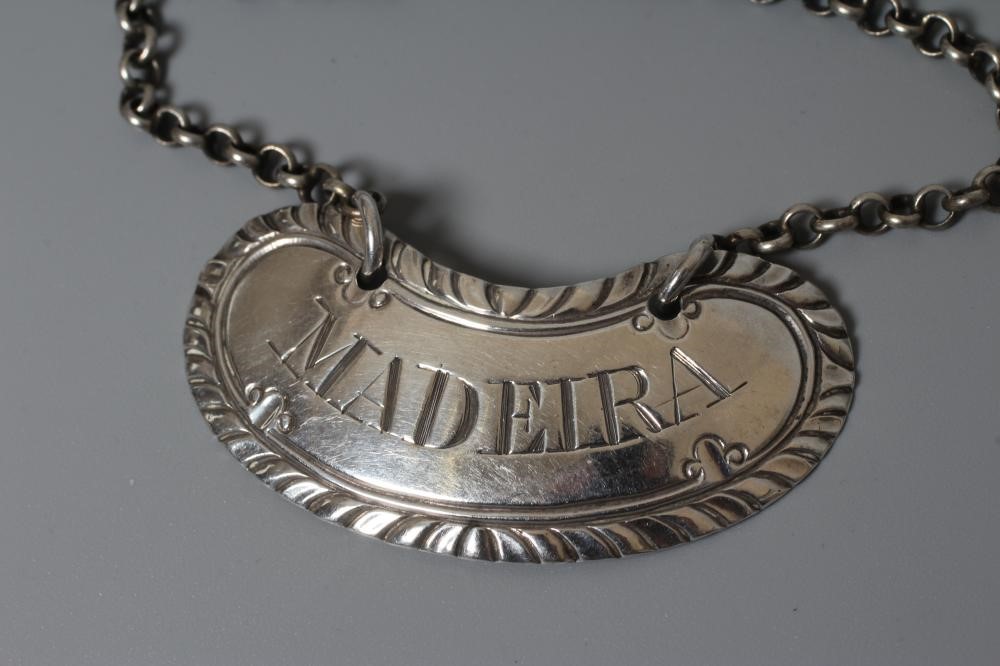 A SCOTTISH PROVINCIAL SILVER MADEIRA LABEL by Edward Livingstone (initials stamped twice), Dundee Image