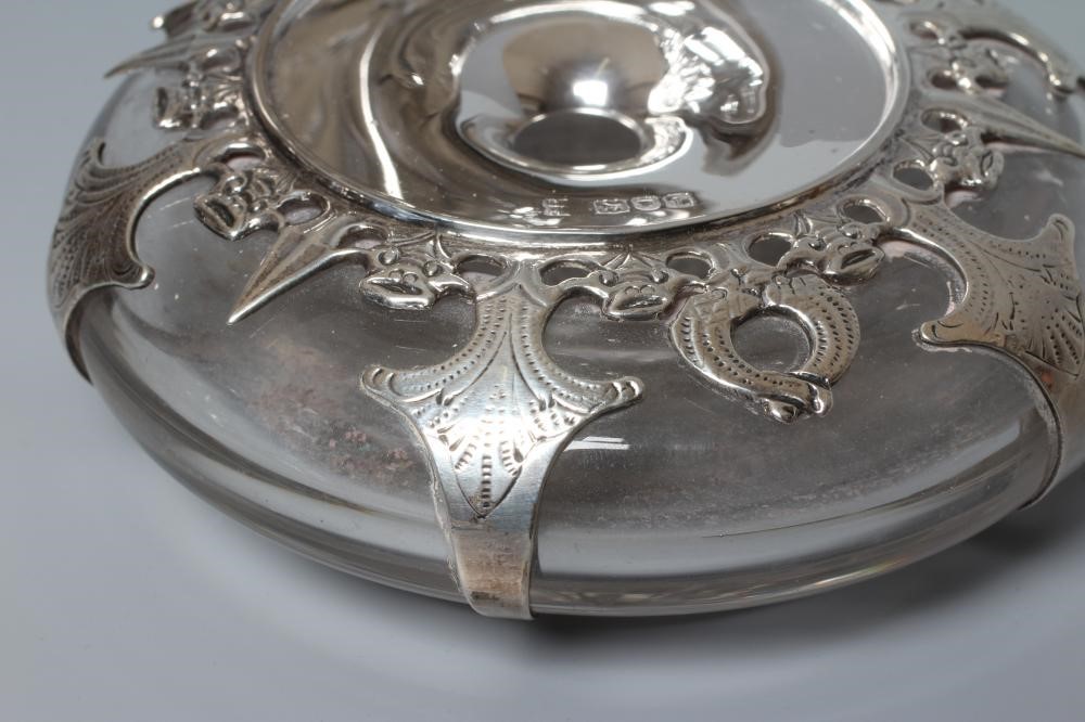 A LATE VICTORIAN SILVER MOUNTED INKWELL by Charles Stuart Harris Image