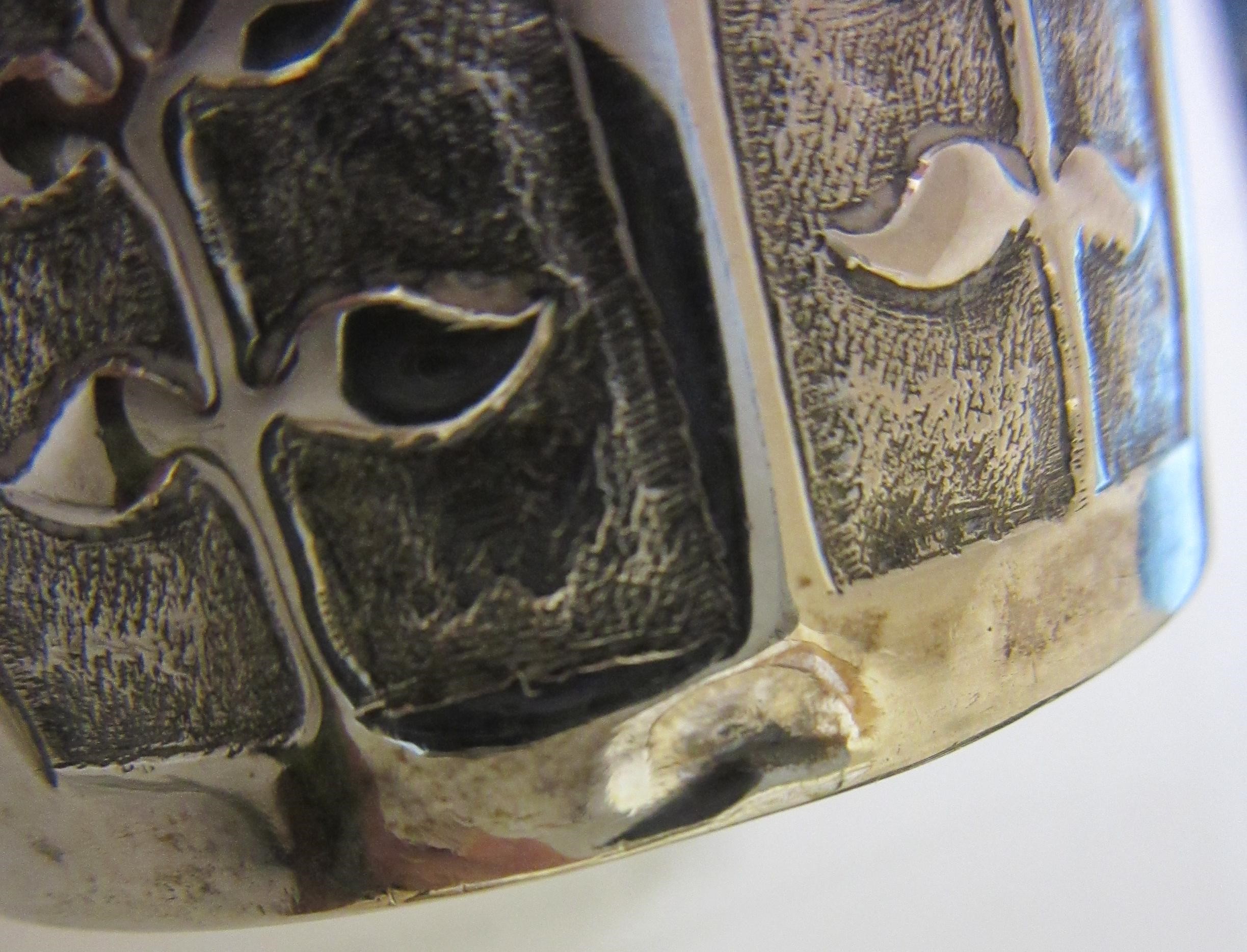 AN AUSTRIAN SILVER BEAKER, early 19th century, of flared cylindrical form, the lower section chased Image