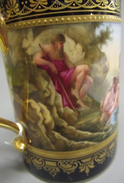A VIENNA PORCELAIN TANKARD Image