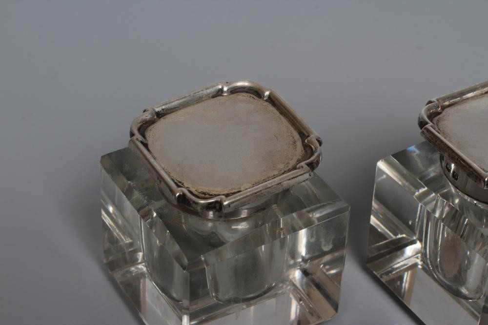 AN ART DECO SILVER DESK STANDISH by Adie Bros. Image