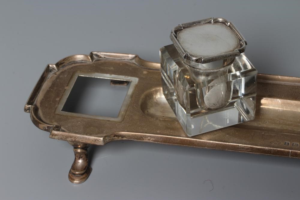 AN ART DECO SILVER DESK STANDISH by Adie Bros. Image