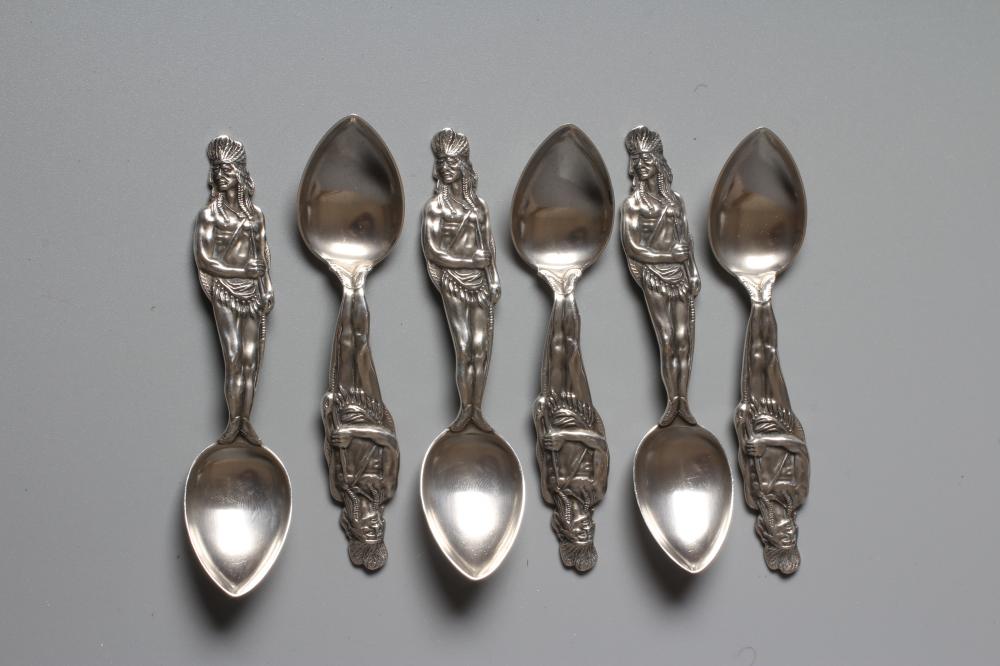 A SET OF SIX CANADIAN TEASPOONS by PW Ellis & Co. of Toronto Image