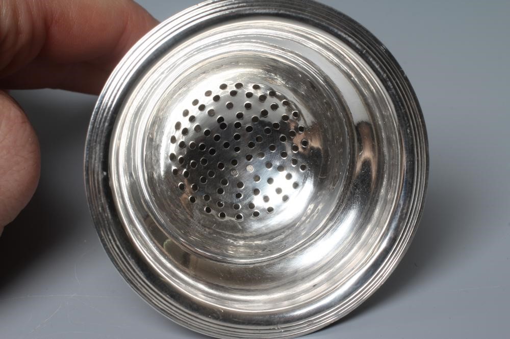 A GEORGE III SILVER WINE FUNNEL by Joseph W Yatt, London 1793, of plain ogee form with applied Image