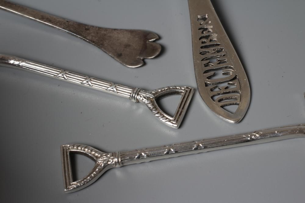 AN EDWARDIAN SILVER ARTS AND CRAFTS PRESERVE SPOON by C W Fletcher & Son Ltd. Image