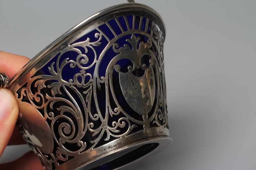 AN EDWARDIAN SILVER SWEETMEAT BASKET by Joseph Rodgers & Sons Image