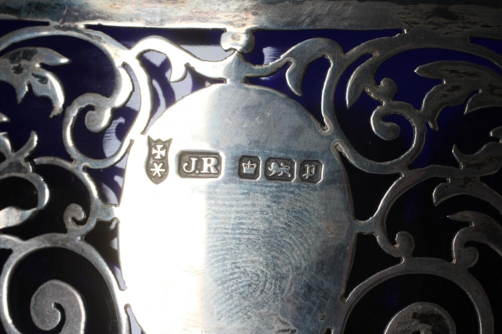 AN EDWARDIAN SILVER SWEETMEAT BASKET by Joseph Rodgers & Sons Image