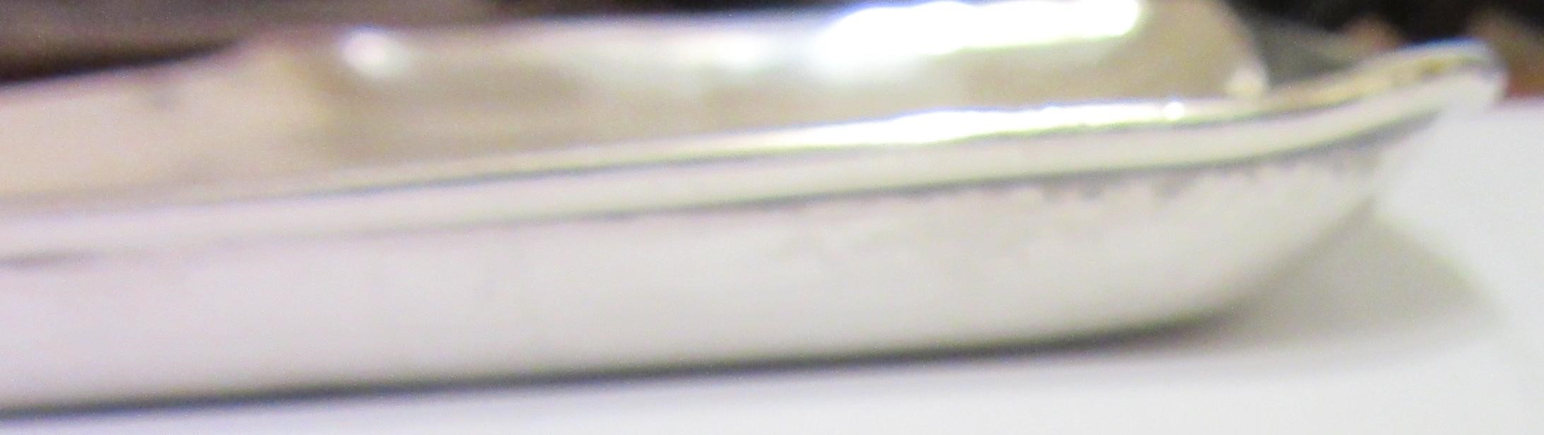 A GEORGIAN SILVER STAND, maker's mark SC, London 1786 or 1826, of plain rounded oblong form, Image