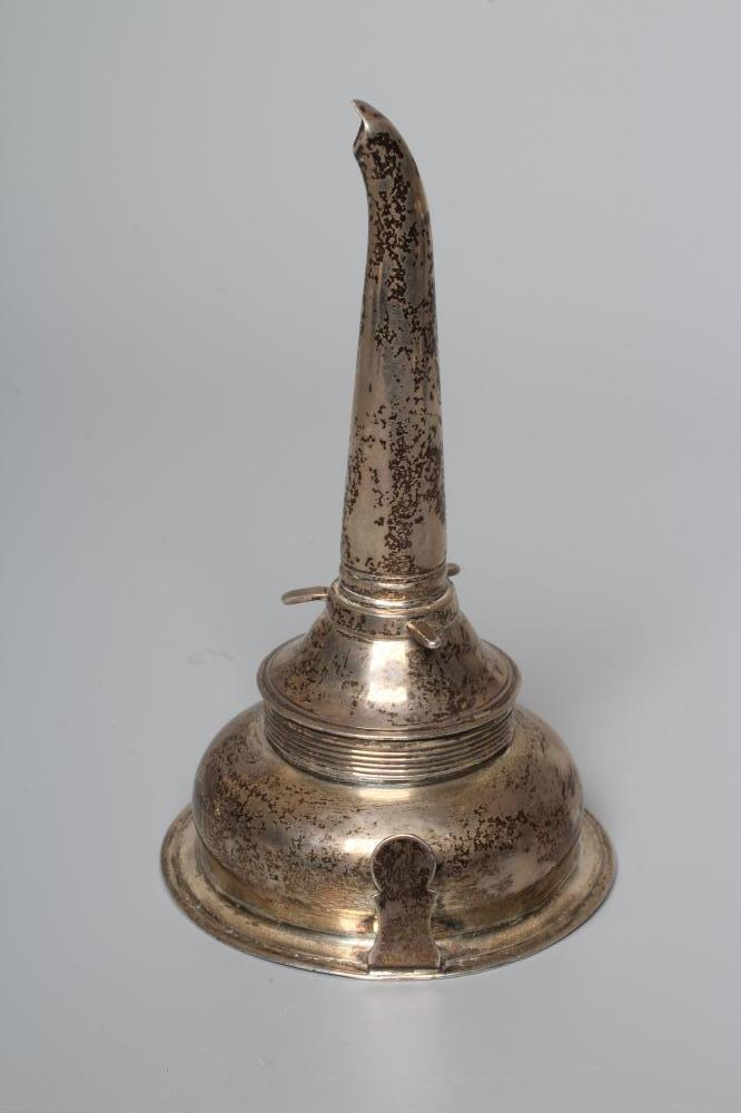 A GEORGIAN SILVER WINE FUNNEL probably by Langlands & Robertson Image