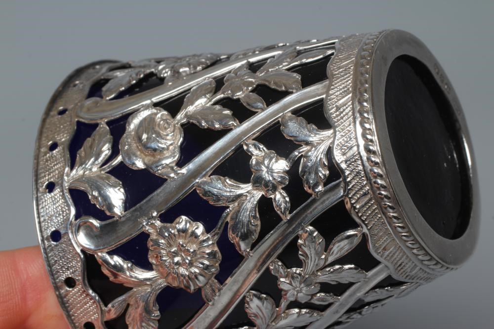 A LATE VICTORIAN SILVER CREAM PAIL by Levi & Salaman Image