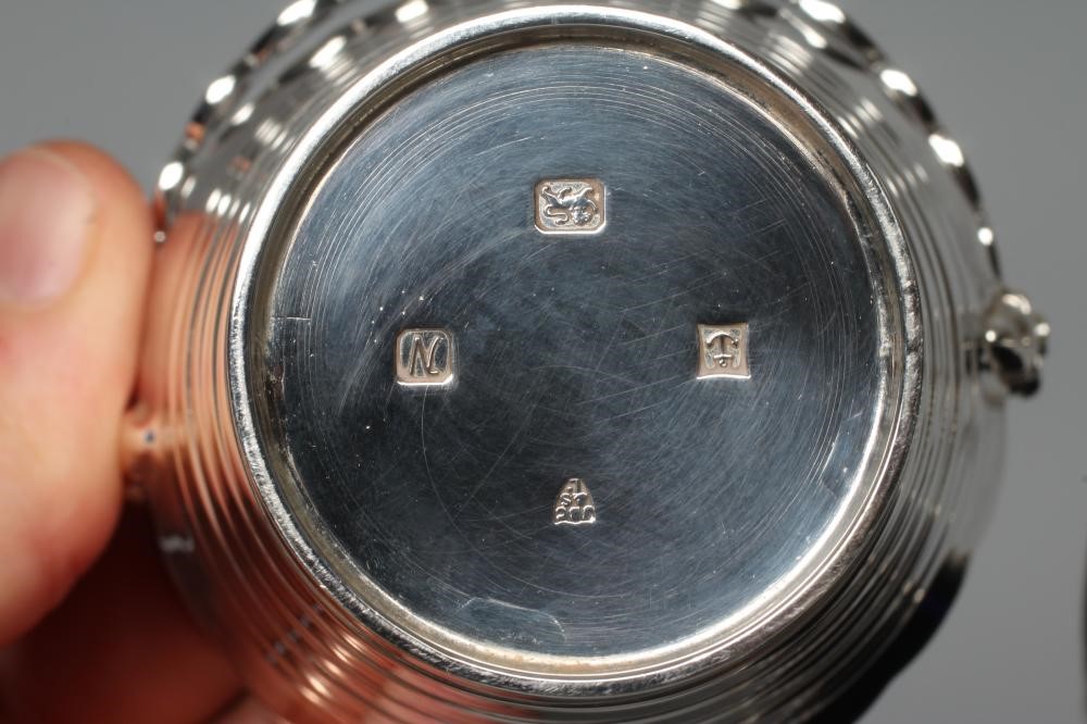 A LATE VICTORIAN SILVER CREAM PAIL by Levi & Salaman Image