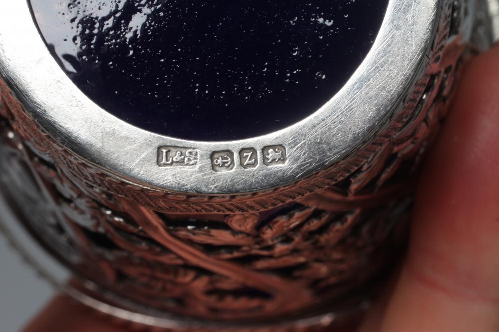 A LATE VICTORIAN SILVER CREAM PAIL by Levi & Salaman Image