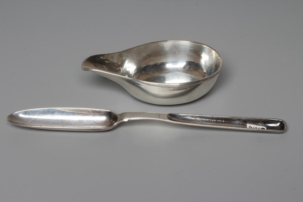 A GEORGE III SILVER PAP BOAT by Crispin Fuller Image