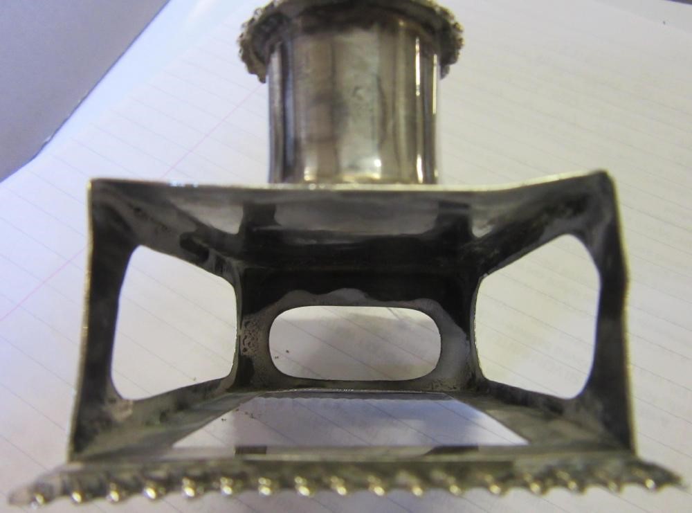 A LATE VICTORIAN SILVER 'GO TO BED' by George Unite, Birmingham 1898, the oblong base with gadrooned Image