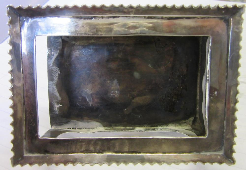 A LATE VICTORIAN SILVER 'GO TO BED' by George Unite, Birmingham 1898, the oblong base with gadrooned Image