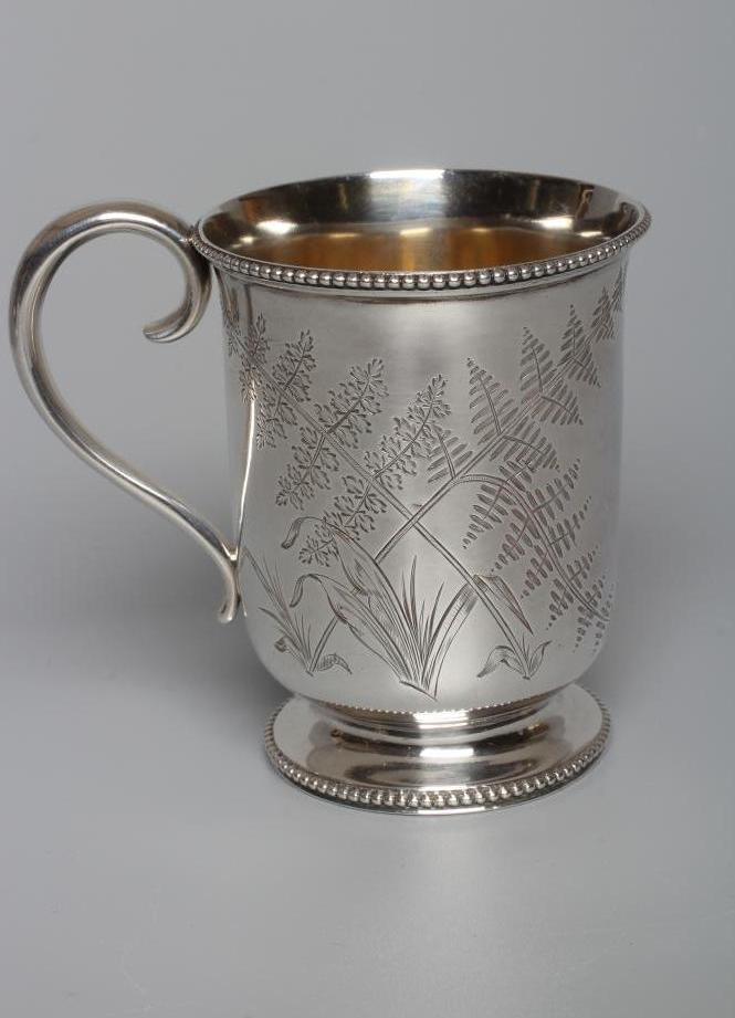 A VICTORIAN SILVER CHRISTENING MUG by Mappin & Webb Image