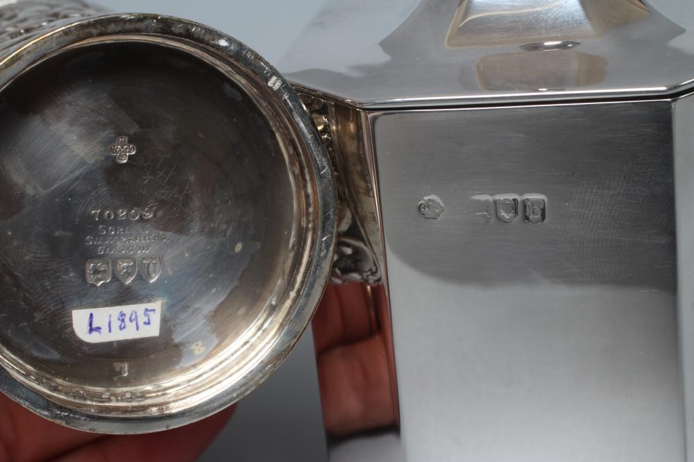 A LATE VICTORIAN SILVER TEA CANISTER by William Hutton & Sons Ltd. Image
