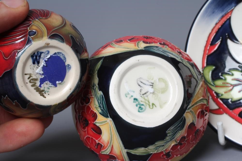 TWO MOORCROFT POTTERY ROYAL BRITISH LEGION SMALL VASES comprising Forever England Image