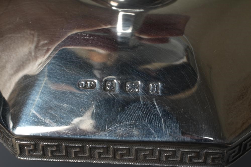 A GEORGE V SILVER HIGH PEDESTAL DISH by James Fenton & Co. Image