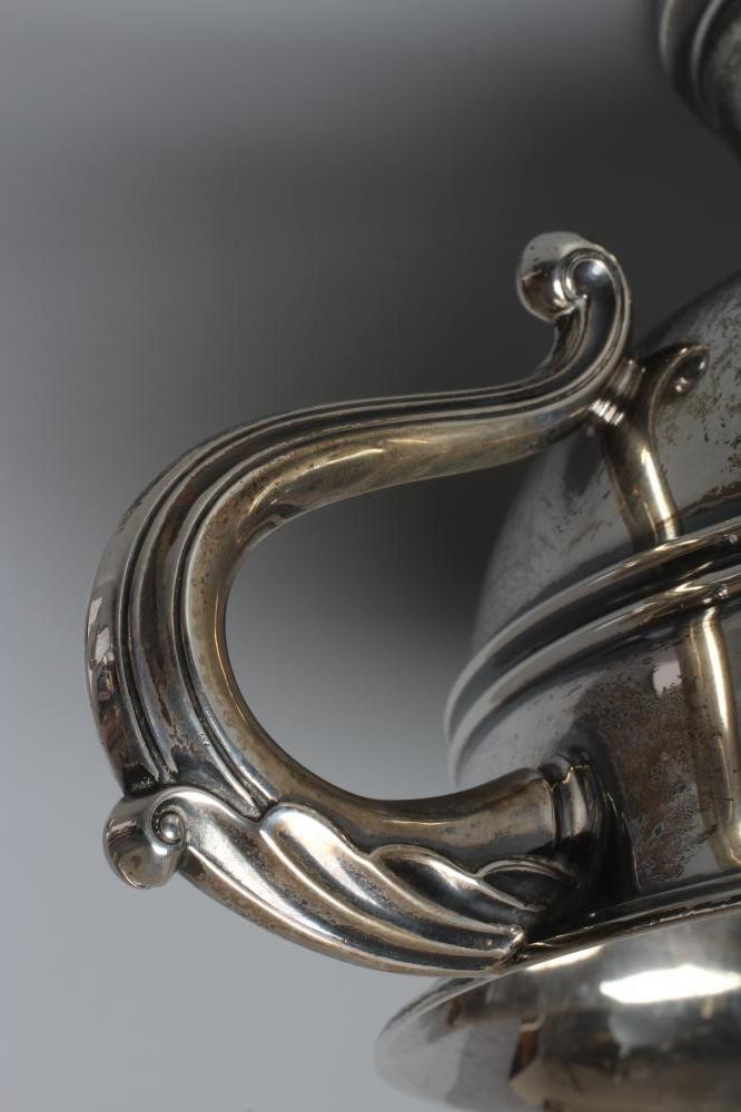 A GEORGE V SILVER TROPHY ROSE BOWL by Walker & Hall Image