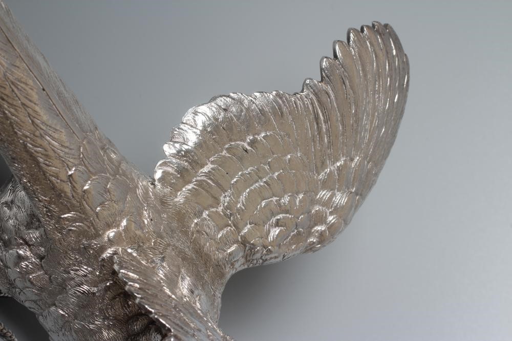 A PAIR OF ELIZABETH II SILVER PHEASANTS by Mappin & Webb Image