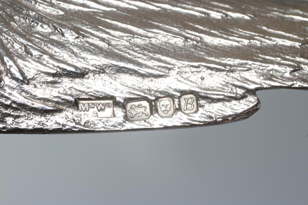 A PAIR OF ELIZABETH II SILVER PHEASANTS by Mappin & Webb Image