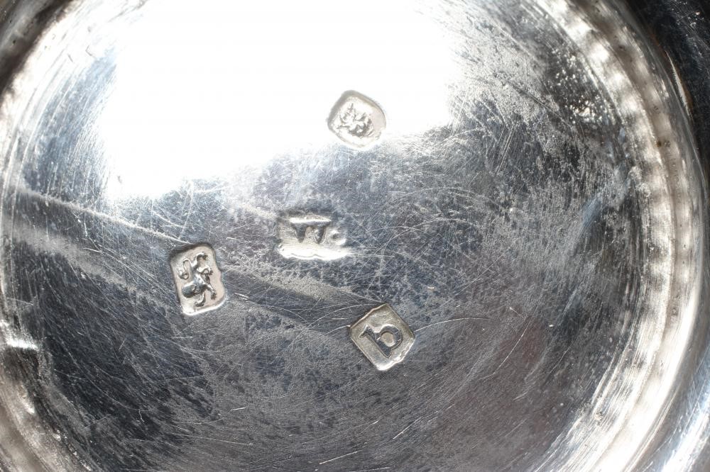 A GEORGE III SILVER BRANDY WARMER possibly by Walter Brind, London 1777, of baluster form, engraved Image