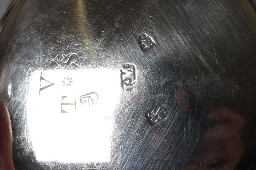 A COMPOSITE SET OF FOUR GEORGE III SILVER CAULDRON SALTS all by John Mackhoule Image