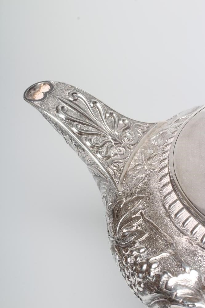 A WILLIAM IV SILVER THREE PIECE TEA SERVICE by Robert Gray & Son Image