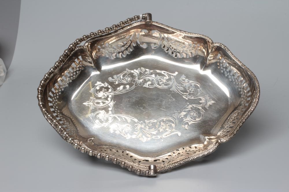 A LATE VICTORIAN SILVER BASKET by Henry Wilkinson & Co. (John Brashier) Image