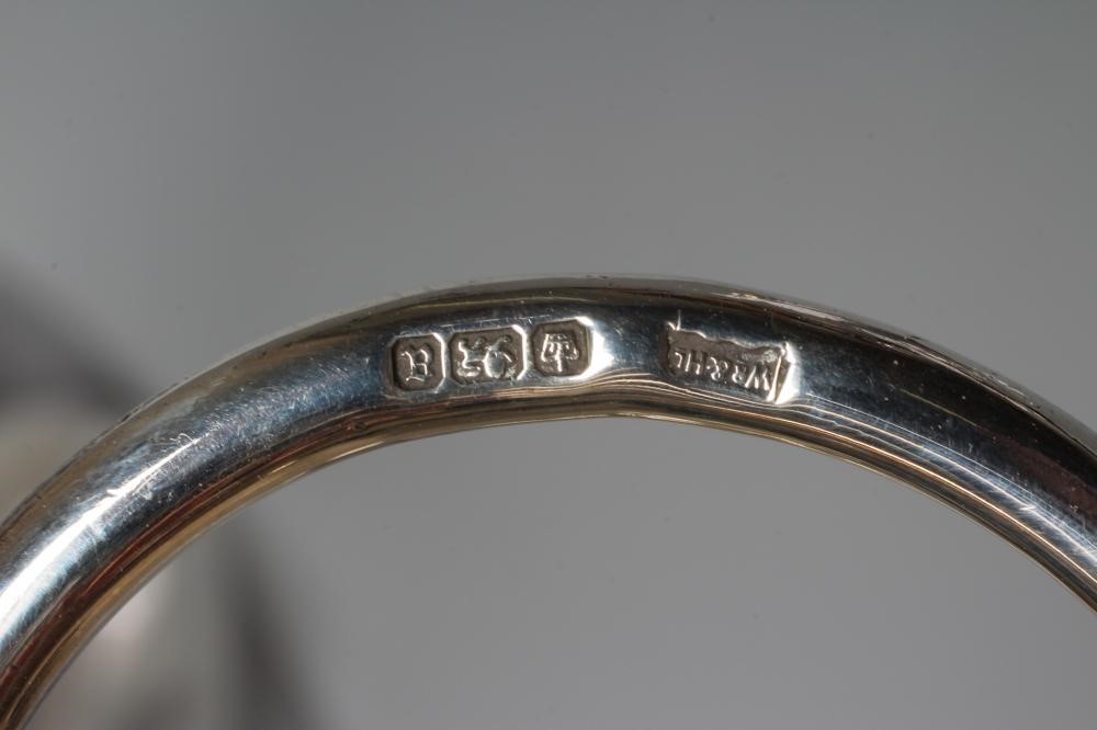 A LATE VICTORIAN SILVER SEVEN BAR TOASTRACK by Walker & Hall Image