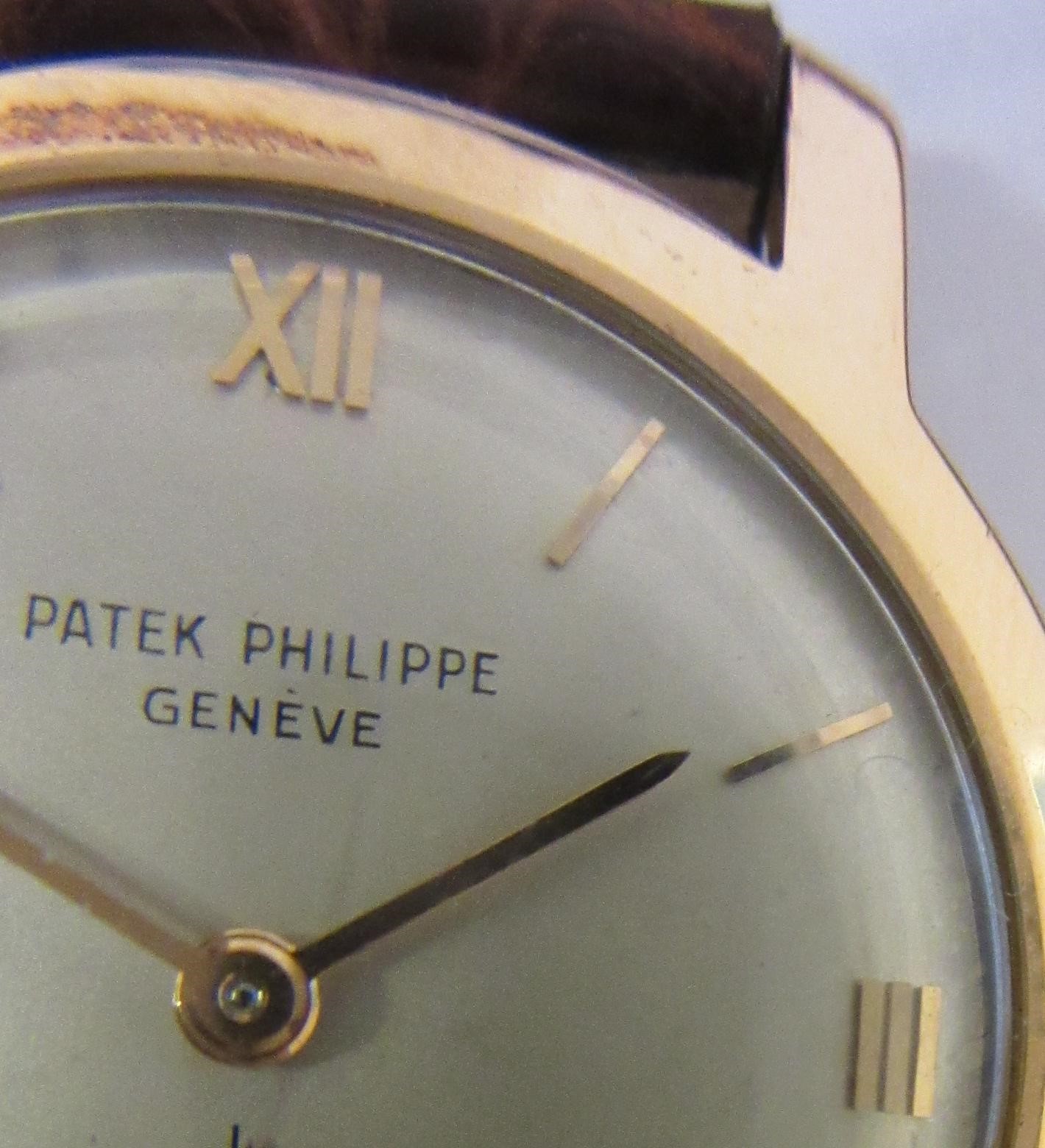 A GENTLEMAN'S 18CT ROSE GOLD PATEK PHILIPPE CALATRAVA WRISTWATCH Image
