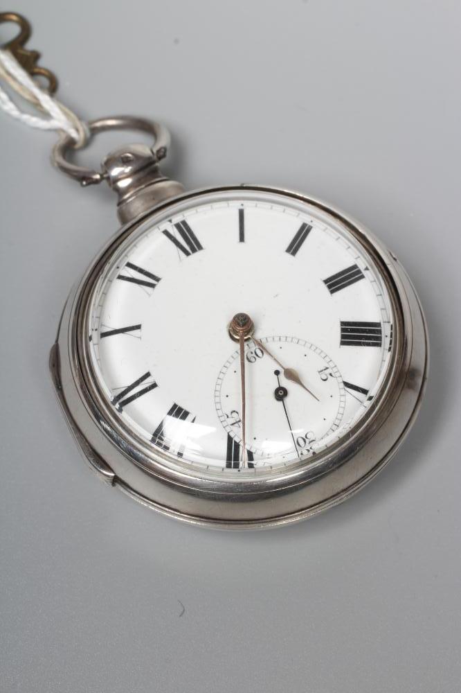 A GEORGE III SILVER PAIR CASED POCKET WATCH Image