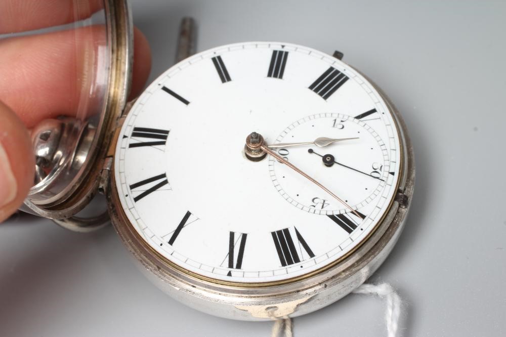A GEORGE III SILVER PAIR CASED POCKET WATCH Image