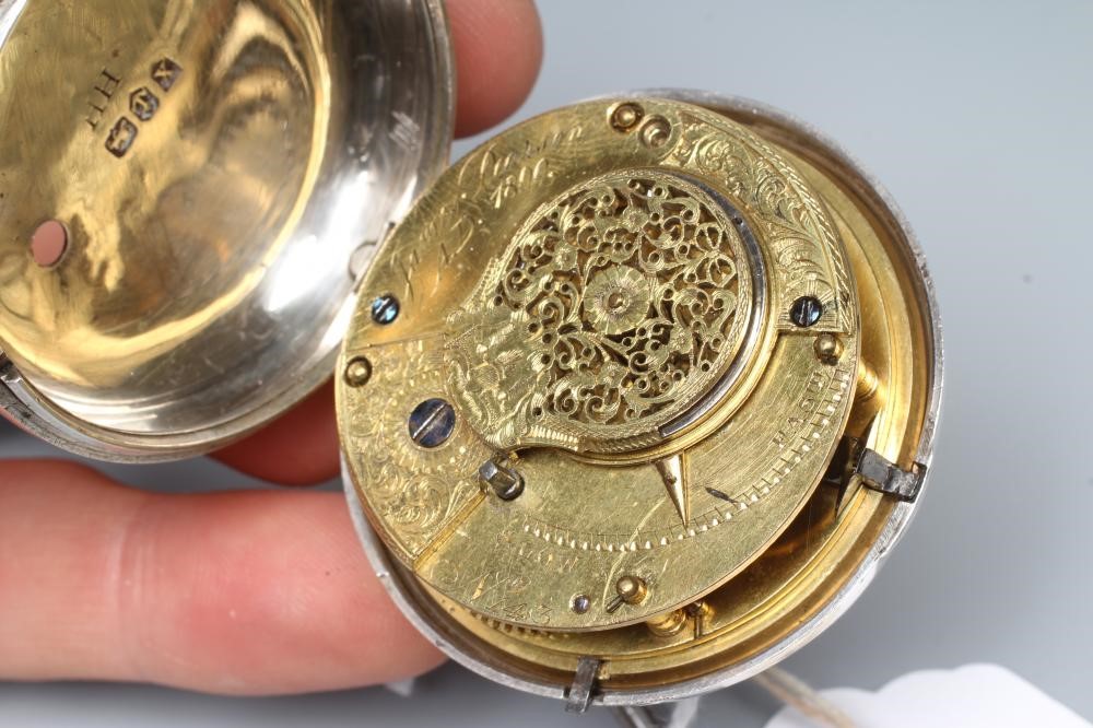 A GEORGE III SILVER PAIR CASED POCKET WATCH Image