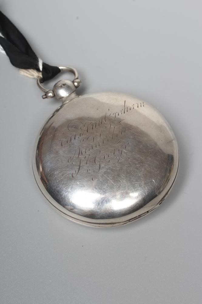 A LATE GEORGE III SILVER PAIR CASED POCKET WATCH Image