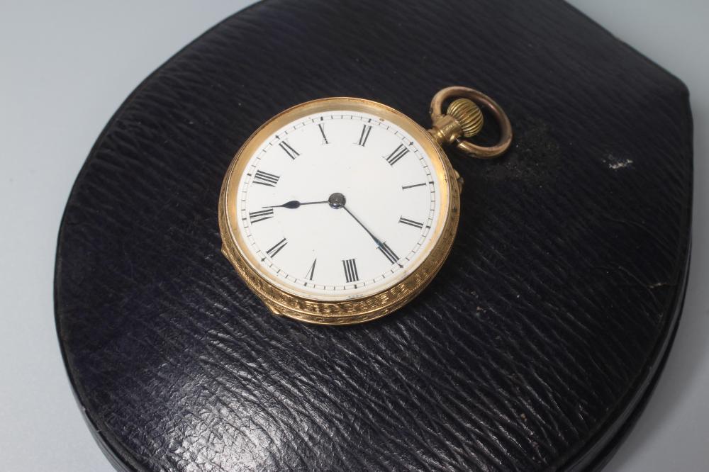 A VICTORIAN LADY'S TOP WIND FOB WATCH Image