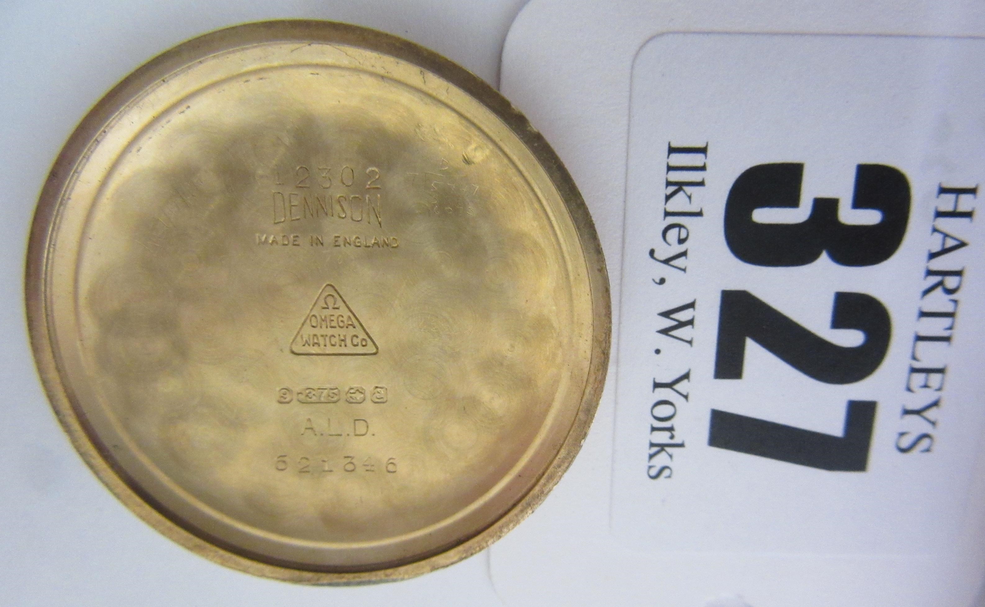 A GENTLEMAN'S 9CT GOLD OMEGA WRISTWATCH Image
