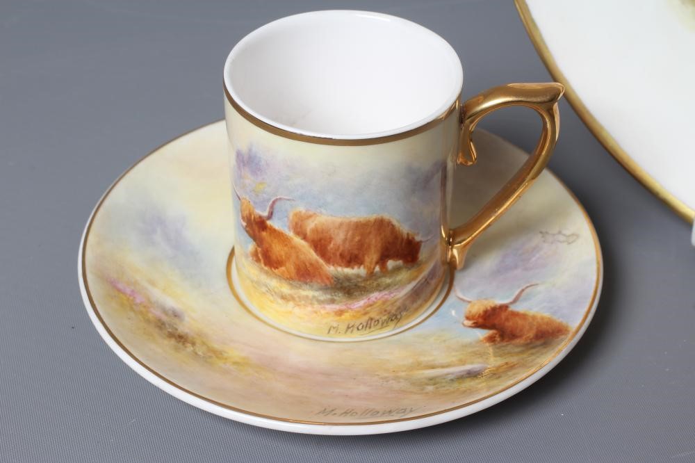 A MILWYN HOLLOWAY CHINA CABINET PLATE of plain circular form Image