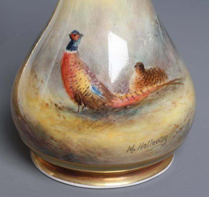 A MILWYN HOLLOWAY CHINA CABINET PLATE of plain circular form Image