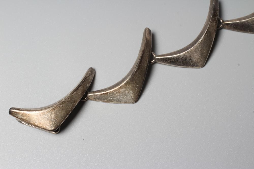 A DANISH SILVER BOOMERANG BRACELET designed by Eigel Jensen for Anton Michelson, stamped Sterling Image