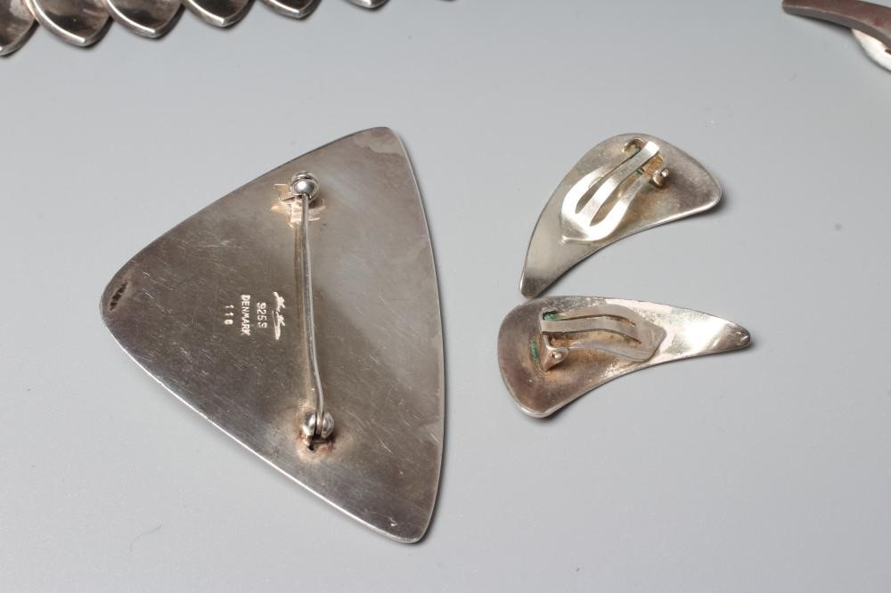 A COLLECTION OF DANISH SILVER JEWELLERY comprising a Guldvirke bracelet Image