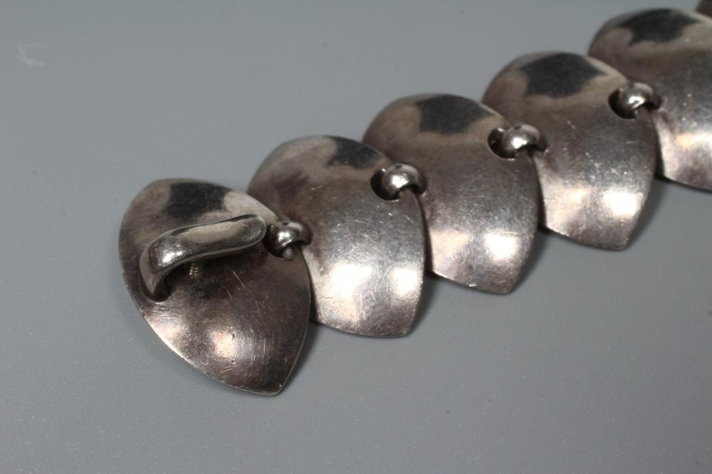 A COLLECTION OF DANISH SILVER JEWELLERY comprising a Guldvirke bracelet Image