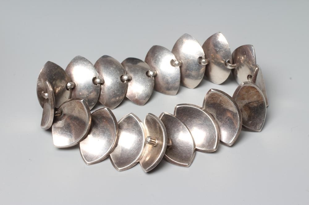 A COLLECTION OF DANISH SILVER JEWELLERY comprising a Guldvirke bracelet Image
