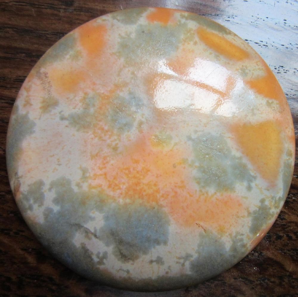 TEN RUSKIN POTTERY ROUNDELS in various glazes Image
